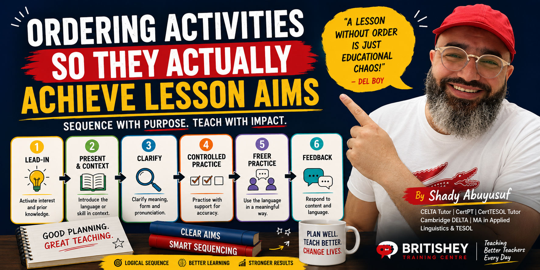 Ordering Activities So They Actually Achieve Lesson Aims Or: Why “Then I’ll Do a Fun Game” Is Not a Lesson Plan